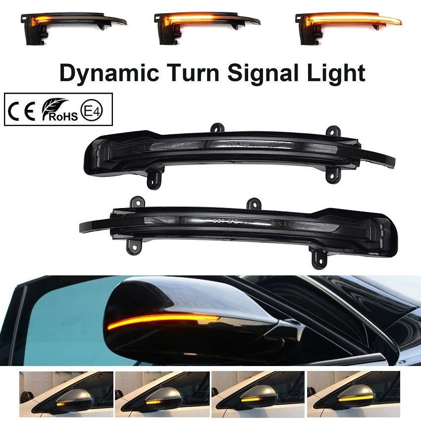 LED BOCNI DYNAMIC MIGAVCI U RETROVIZORU, TIPSKI - AUDI - SMOKE LENS 170806 Beograd Zemun